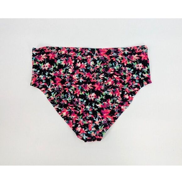 Womens Scoop Swim Bikini Bottom 3X Pink High Waist Cruise Resort Wear - Picture 4 of 11